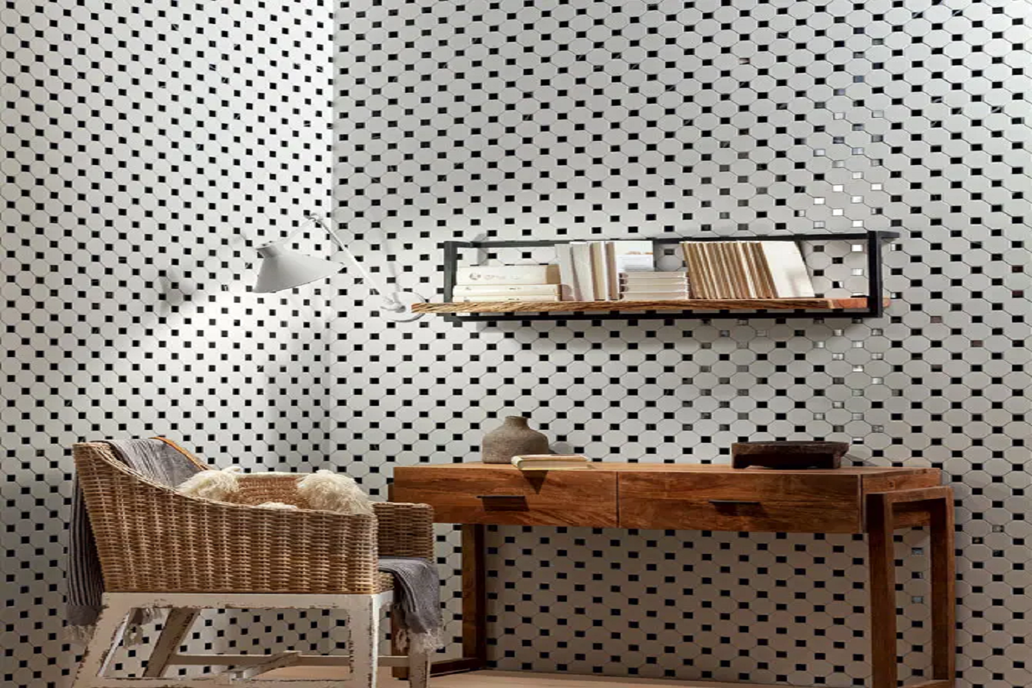 Stylowe biuro domowe w klimacie retro